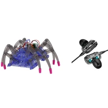 1 Pcs Brainlink Wireless Bluetooth Headband Wearable Devices with Spider Robot & 1 Pcs In-Ear Earbud Headphones
