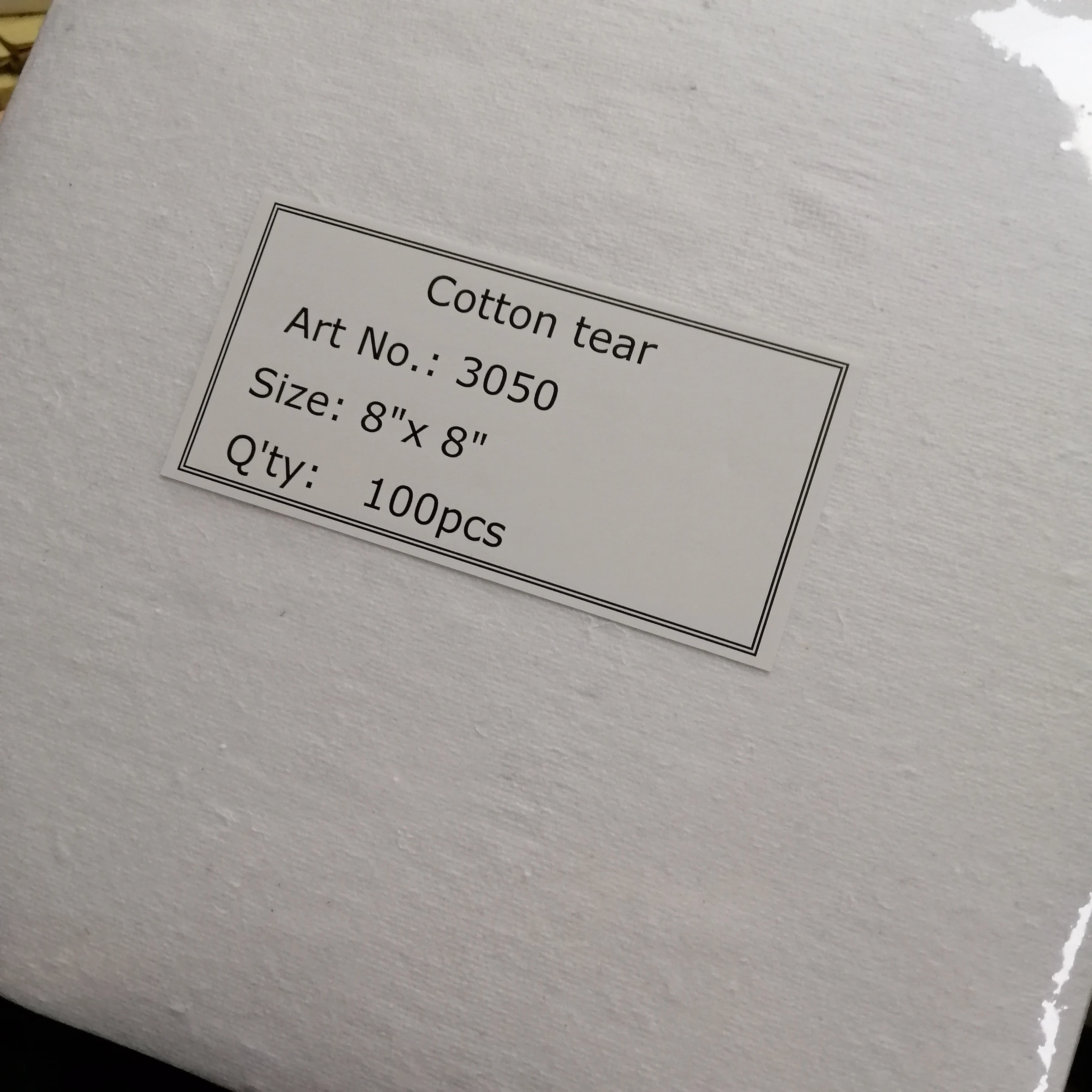 

100 листов среднего веса, 50 грамм, ткань-стабилизатор для вышивки, 8 "x 8" подходит для 4x4 обручей