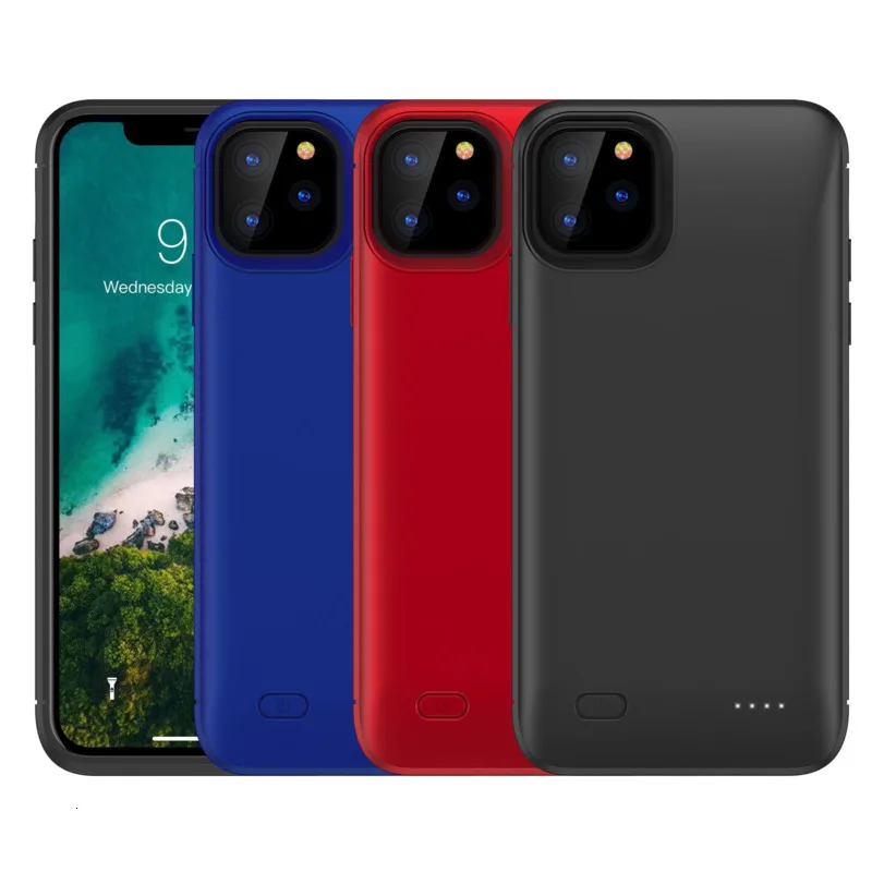 

5200/6200mAh Battery Case For iPhone 11 Pro External Power Bank Battery Charger Case For iPhone 11 Pro Max Backup Charger Case