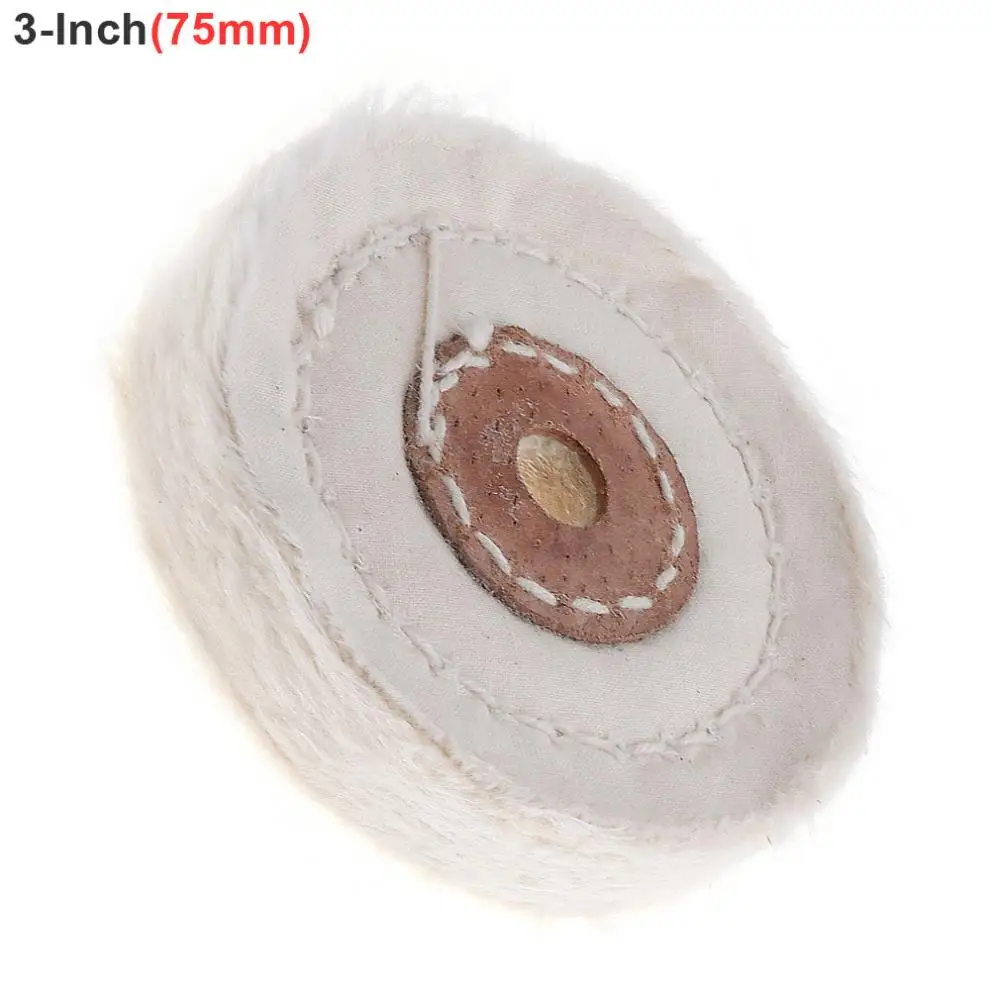 3-дюймовый Т-образный ключ с белой хлопчатобумажной ткани полировочное колесо