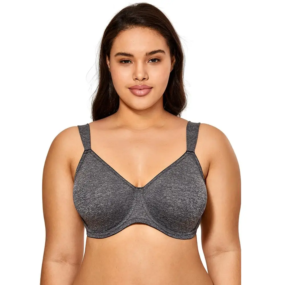 

Women's Non-padded Minimizer Bra Full Coverage Smooth Underwire Plus Size