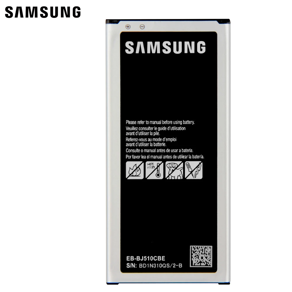 Оригинальный сменный аккумулятор Samsung EB-BJ510CBC для GALAXY 2016 версия j5109 j5108 J5 SM-J510 EB-BJ510CBE