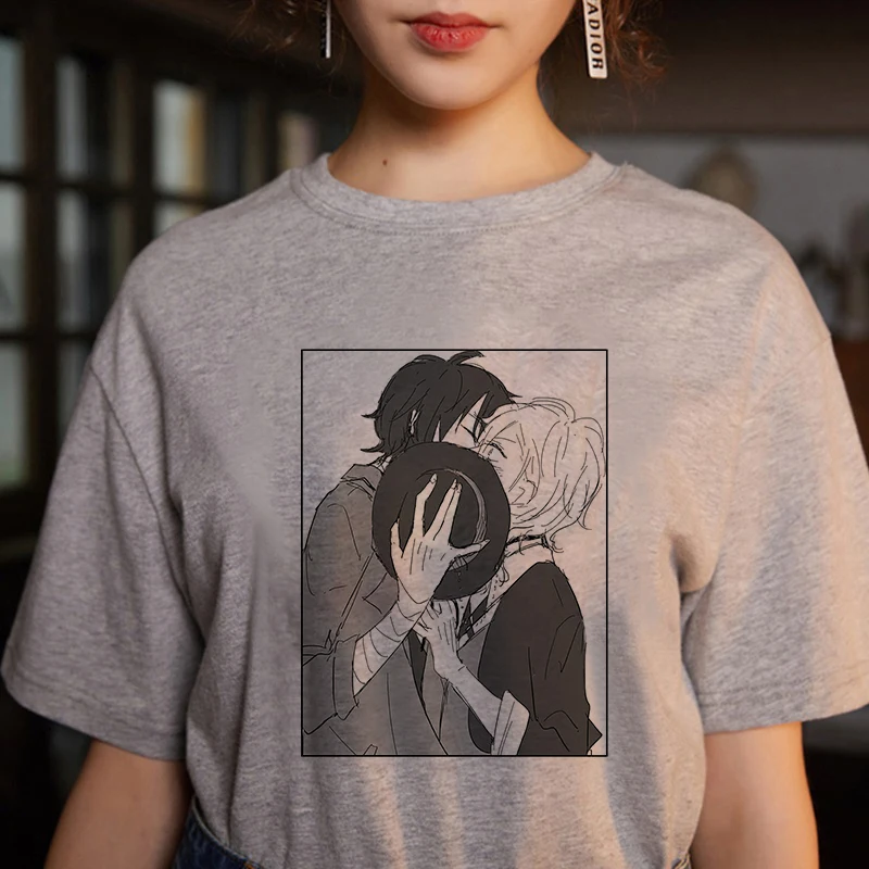 Bungo Stray Dogs принт Harajuku Япония уличная одежда с мотивами из аниме повседневная