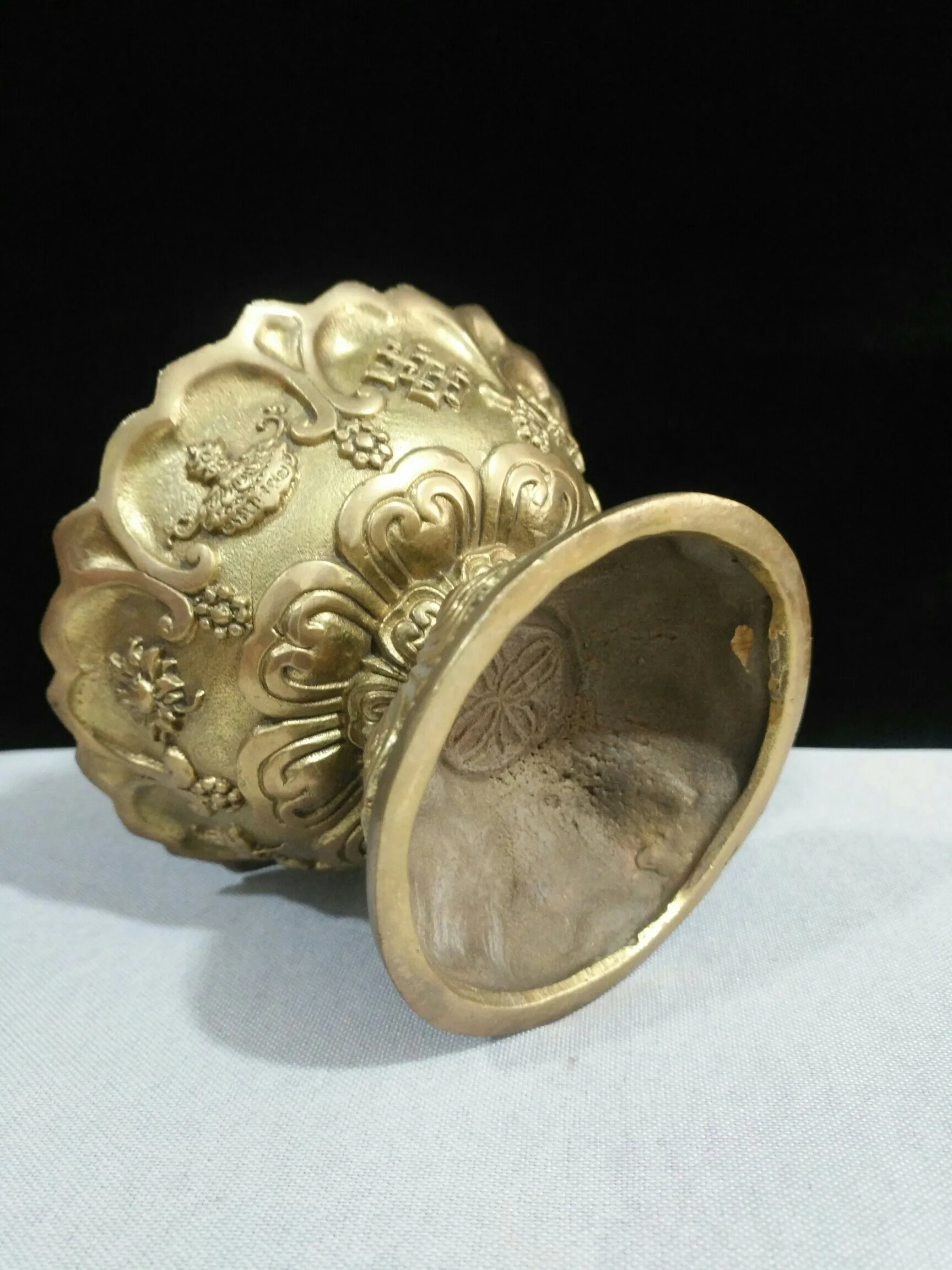 

LaoJunLu Nepalese Reflux Copper "Eight Auspiciousness" A Pair Of Incense Burners Imitation antique bronze masterpiece