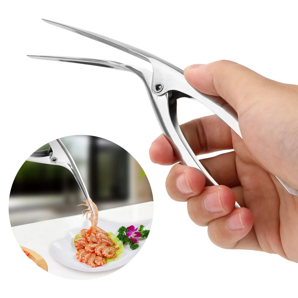 

HILIFE Stainless Steel Practcial Shrimp Shell Peel Off Peelers Creative Kitchen Tools Prawn Shrimp Deveiner Remover Peel Device