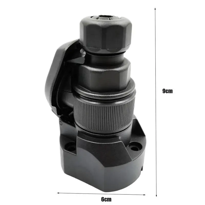 

EU Practical Car Styling Motor Home Accessories Black Sockets RV Trailer Plastic Camping 13-Pin Socket Caravan Electrical P H5R3