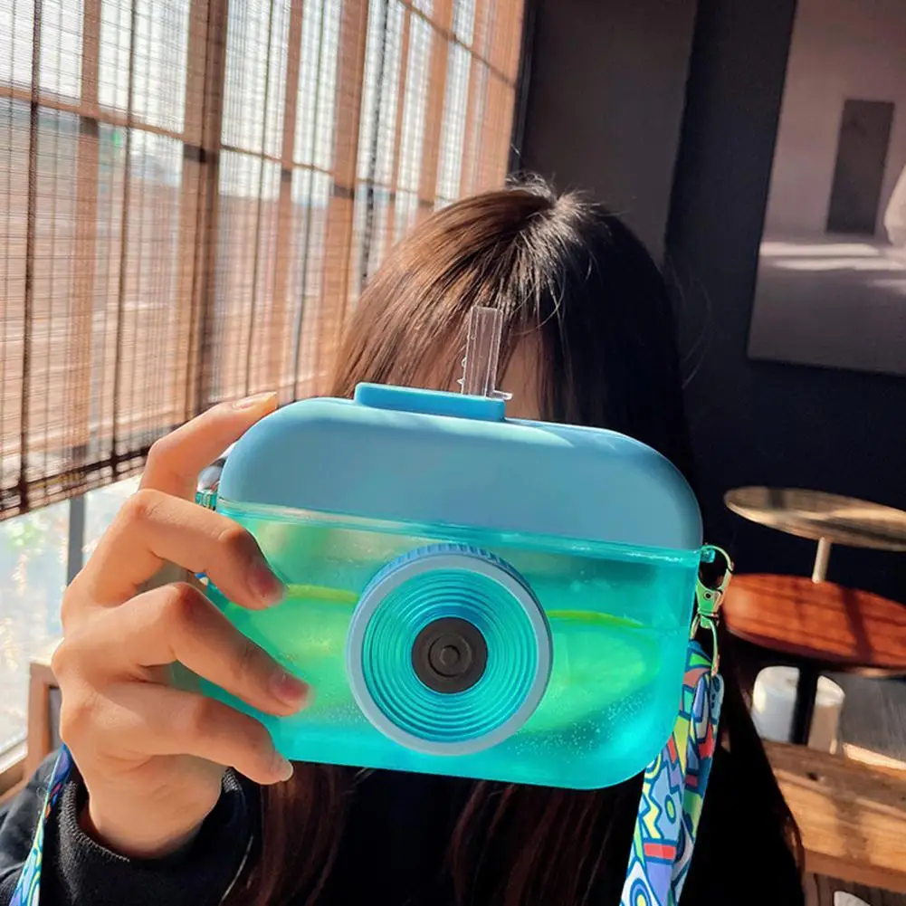 

Велосипедный чайник высокой емкости, прозрачная бутылка для питьевой воды премиум-класса, для офиса, пластиковая чашка в форме камеры с сол...