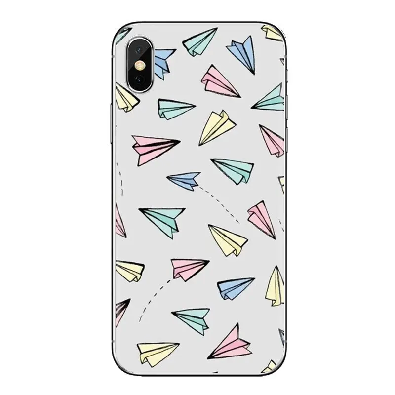 Прозрачный мягкий чехол чехлы для фильмов Бумажные самолеты iPod Touch Apple iPhone 4 4s 5 5S SE