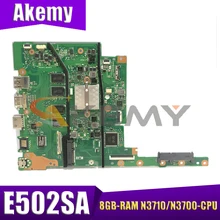 (15.6 inch) E502SA Laptop motherboard for ASUS E502S E402SA REV2.1  original mianboard DDR3L 8GB-RAM N3710/N3700-CPU