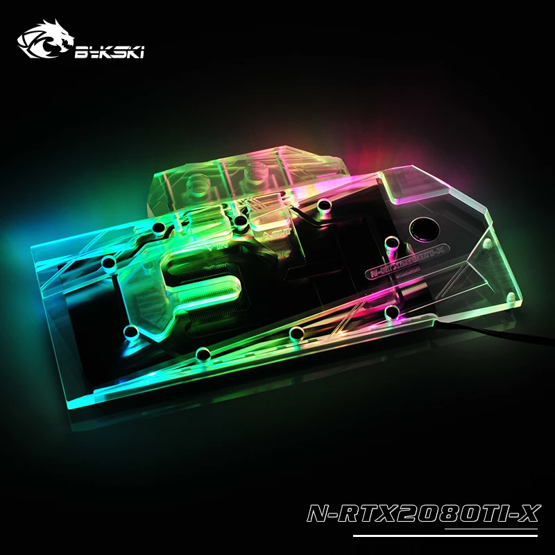 Bykski GPU воды блок с полным покрытием для NVIDIA RTX 2080/2080ti Founders Edition Графика карты