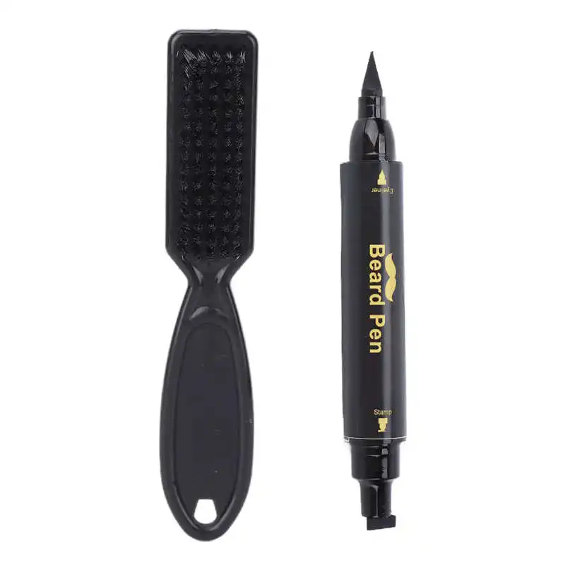 

Beard Pencil Filler Double Headed Beard Pen Mustache Filling for Men for Hair Salon for Home Travel