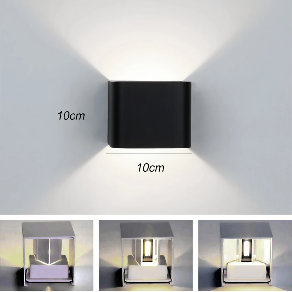 IVYSHION 6W Wall Lamps LED Aluminum Light Project Square IP65 Waterproof Lamp Bedside Room Bedroom Arts | Лампы и освещение
