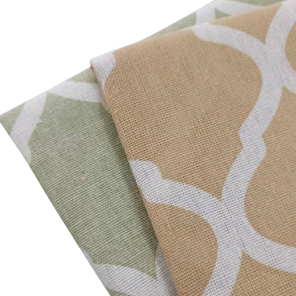 

Woven Cotton Linen Fabric per Meter Grey/Yellow Printed Linen Cotton Fabric Handmade DIY Sewing Quilting Material Canvas Textile