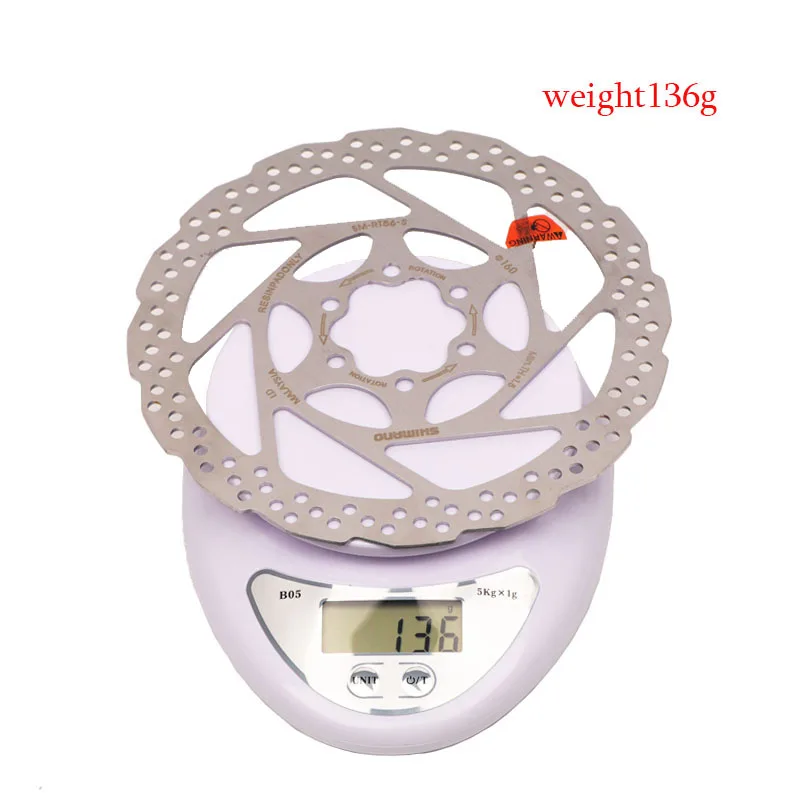 

RT56 Deore 6Bolt Disc Brake Rotor,Bicycle Disc Brake Rotor SM-RT56 Resin pad only Disc 160 mm RT56 Solo Resin Cycling