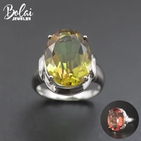 bolai oval 1612mm sultanit ring 925 sterling silver color change nano diaspore zultanit gemstone fine jewelry for women 11 11