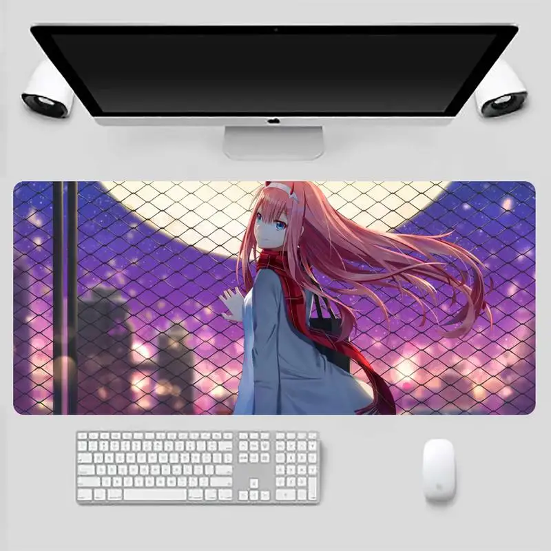 

zero two darling Office Mice Gamer Soft Mouse Pad Game Office Work Mouse Mat pad X XL Non-slip Laptop Cushion mouse pad