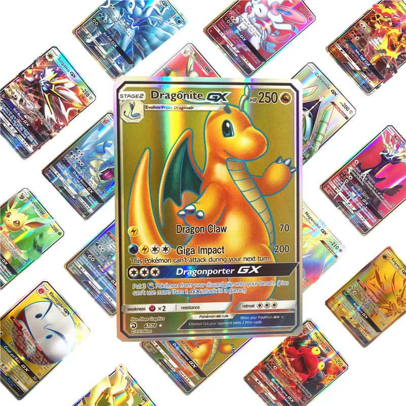 Карты Pokemon GX EX MEGA блестящая игра битва карта без повторов Пикачу игрушки для детей