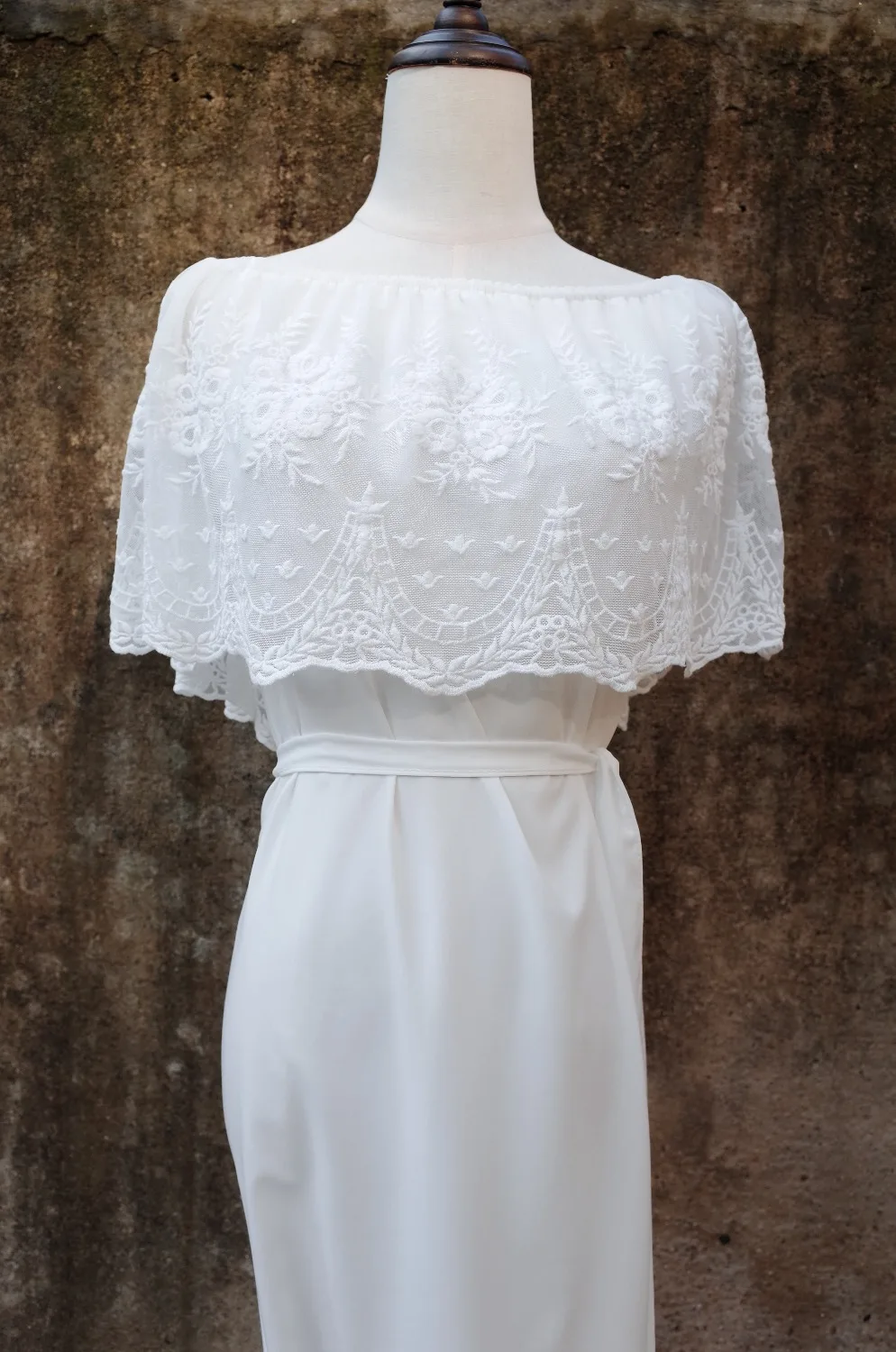 White Lace Cover up Beach dress Bathing suit ups Pareos de Playa Mujer Robe De Plage Swim Long Dress #Q658 |
