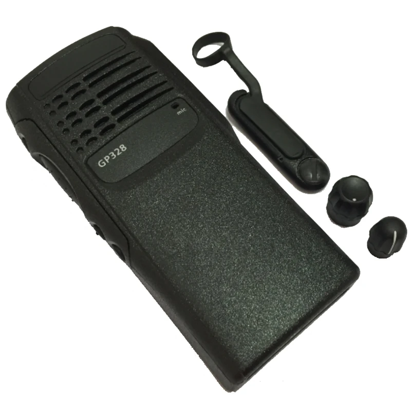 Black/Yellow Front Cover Housing Case Shell For Motorola GP328 PRO5150 Radio