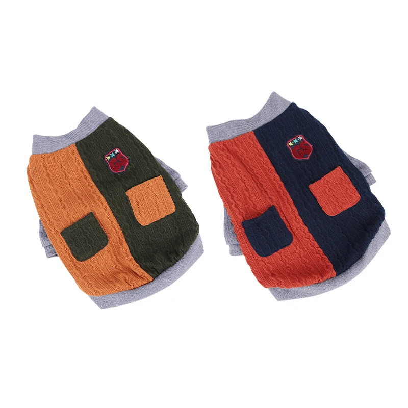 Новинка свитера для собак Одежда домашних животных наряды двухслойная