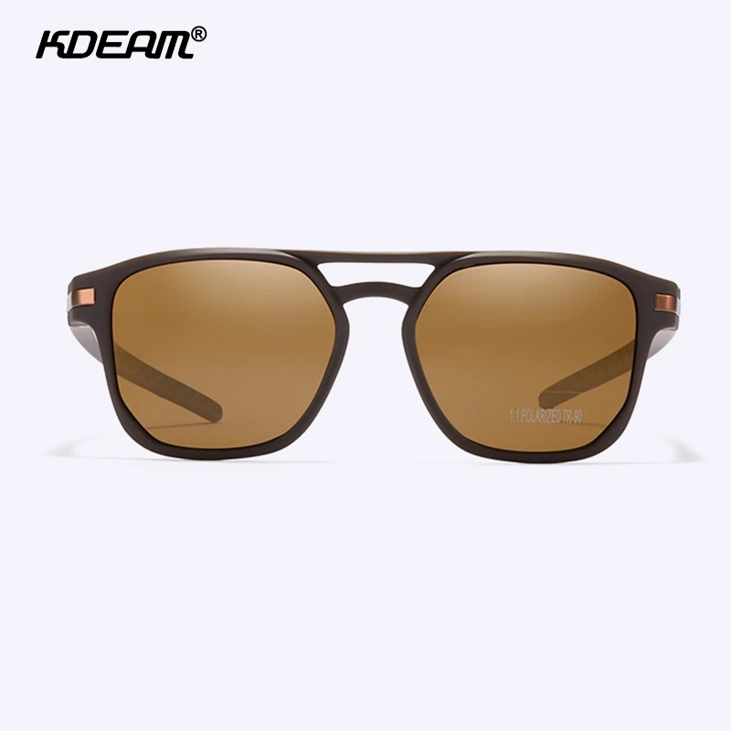Солнцезащитные очки KDEAM шестигранные для мужчин и женщин модные поляризационные