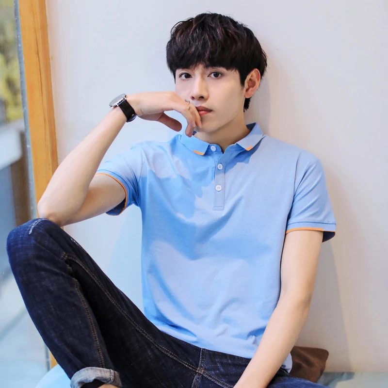 Брендовые мужские рубашки-поло MuLS летние модные хлопковые с защитой от усадки