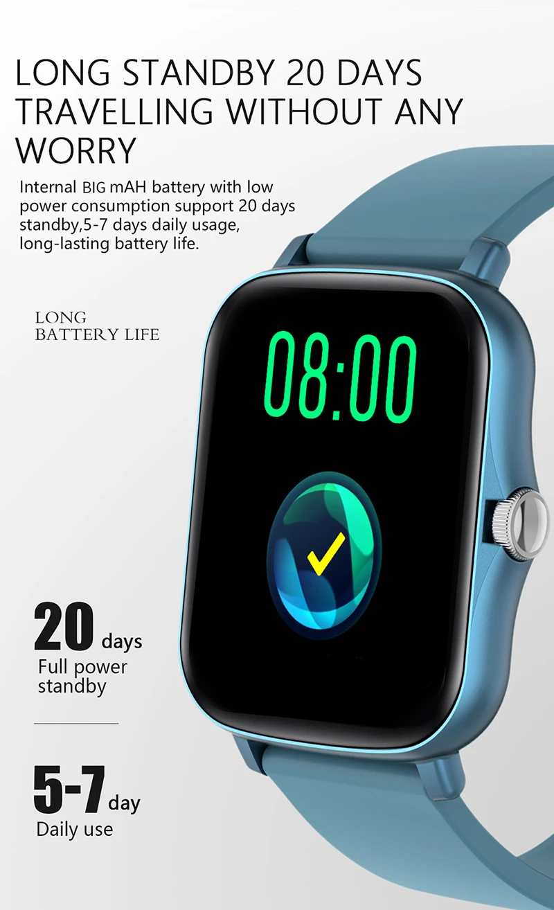 Умные часы F1 для женщин и мужчин совместимые с Bluetooth фитнес-трекер Android IOS