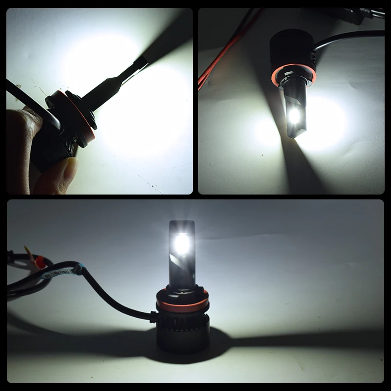 Фото Автоматические светодиодные фары 90 Вт LED H4 H7 H8 H9 H11 светодиодные лампы для автомобильных фар, 10 000 лм, 9005 HB3 9006 HB4 H1 F3, 12 В, 24 В №5