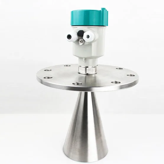 

High Frequency Radar Level Meter Sensor Level 26 GHz level transmitter switch cement silo detect tank water river monitoring