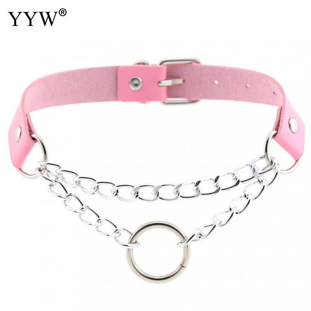 Женский чокер из искусственной кожи YYW панк в стиле Харадзюку ювелирные изделия с