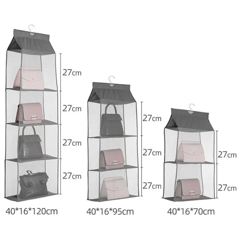 2/3/4 слоев подвесная сумка для кошелька односторонняя прозрачная держатель