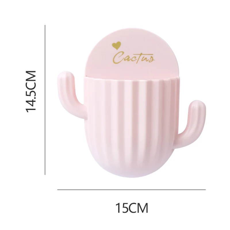 

Hanging Bathroom Kitchen Utensil Box Toothbrush Storage Rack Wall-mounted Toothbrush Holder ALI88