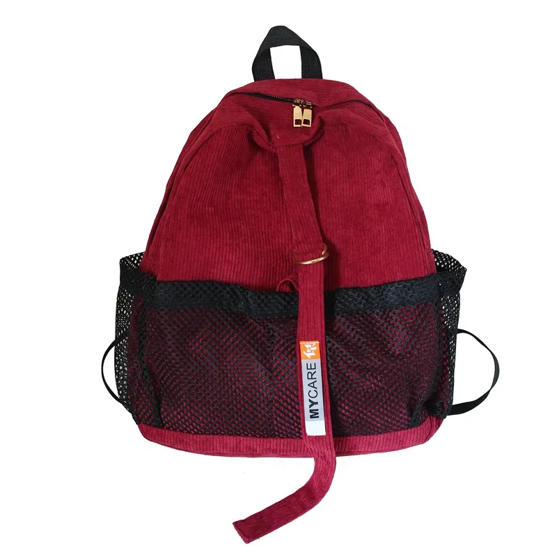 

Fashion Corduory Backpack for Girls School Backpack Women Bag Travel Backpack Female Back Pack Bag Mochilas Backpack School