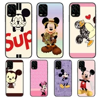super mickey mouse cartoon phone case for xiaomi redmi note 11 10 9s 8 7 6 5 a pro t y1 anime black cover silicone back pre styl