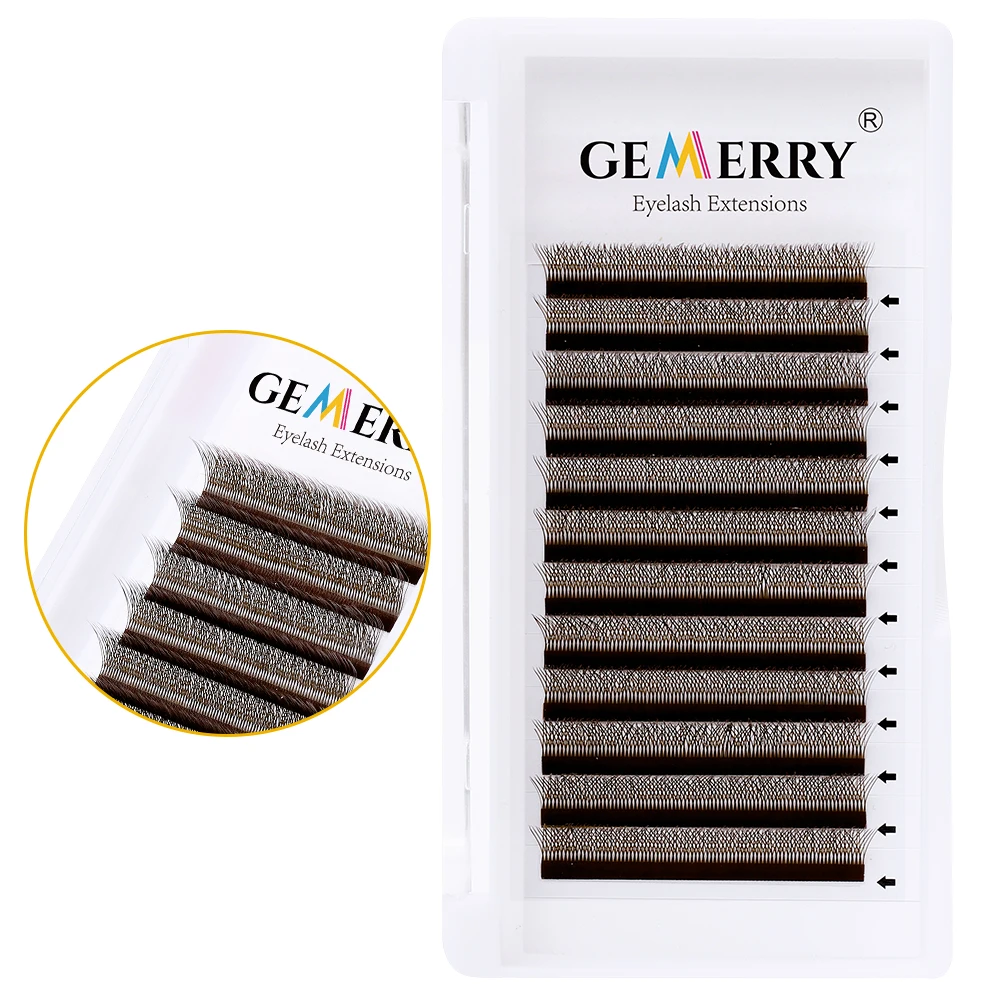 Y-образные Ресницы Cilios коричневый цвет наращивание ресниц для макияжа