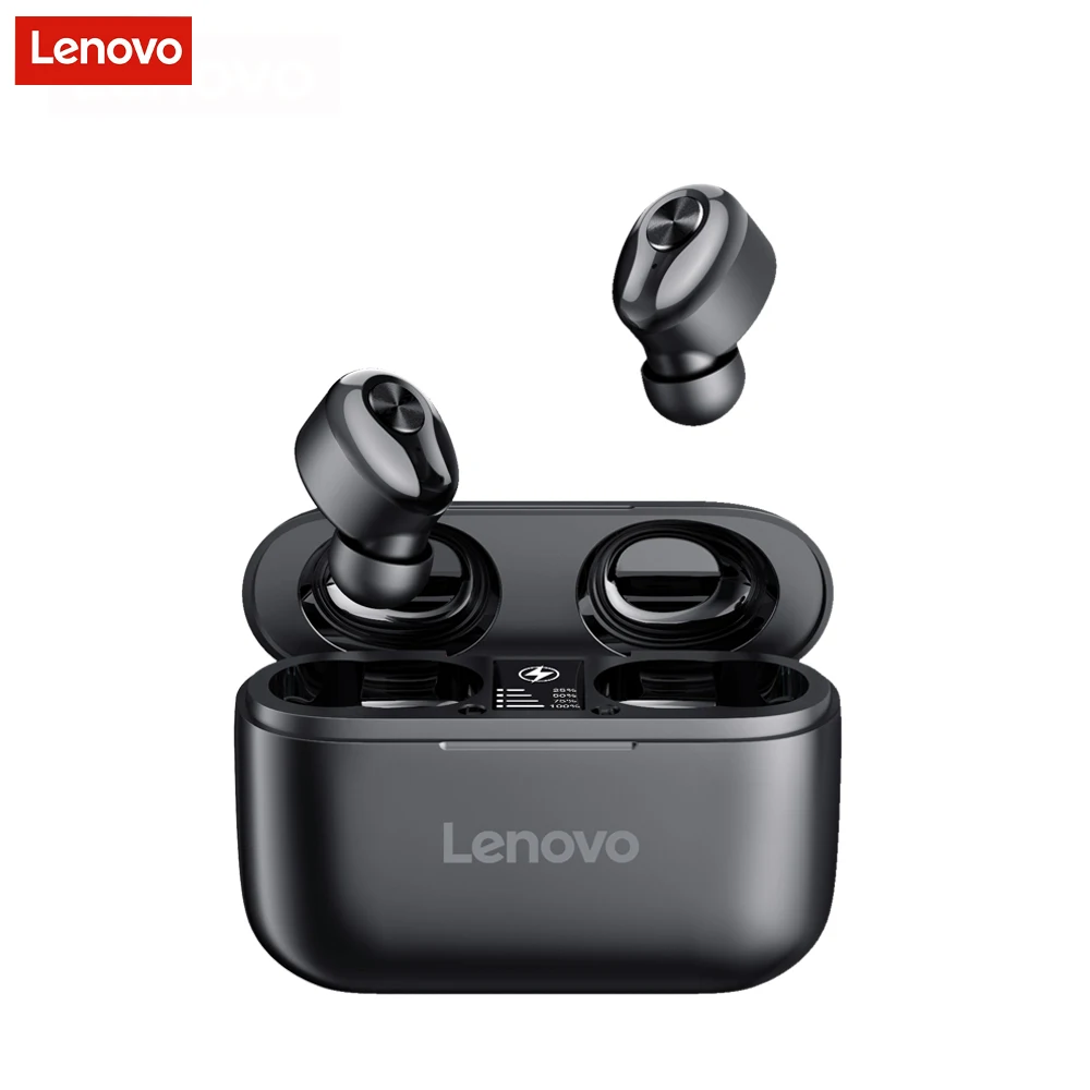 

TWS-наушники Lenovo HT18 с поддержкой Bluetooth и светодиодным дисплеем