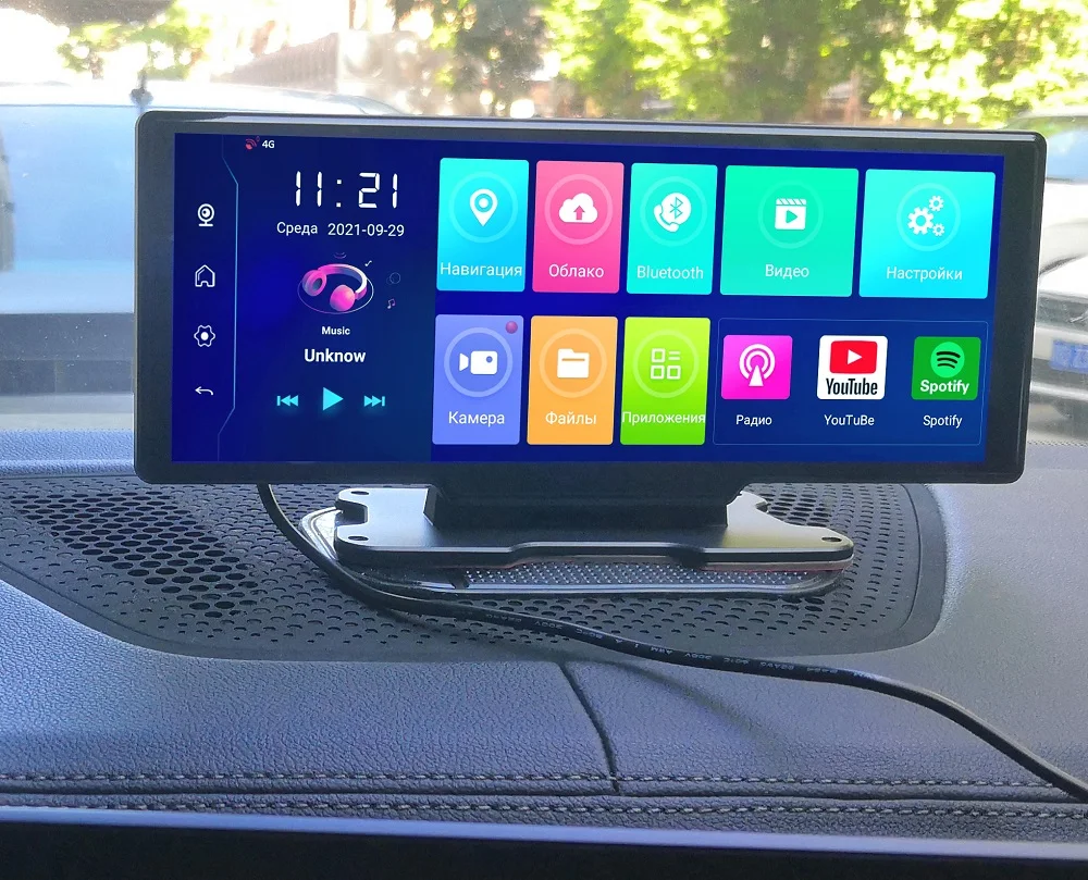 Автомобильный видеорегистратор 4G Android 8 1 FHD 1080P GPS-навигация камера 10 26 дюйма ADAS