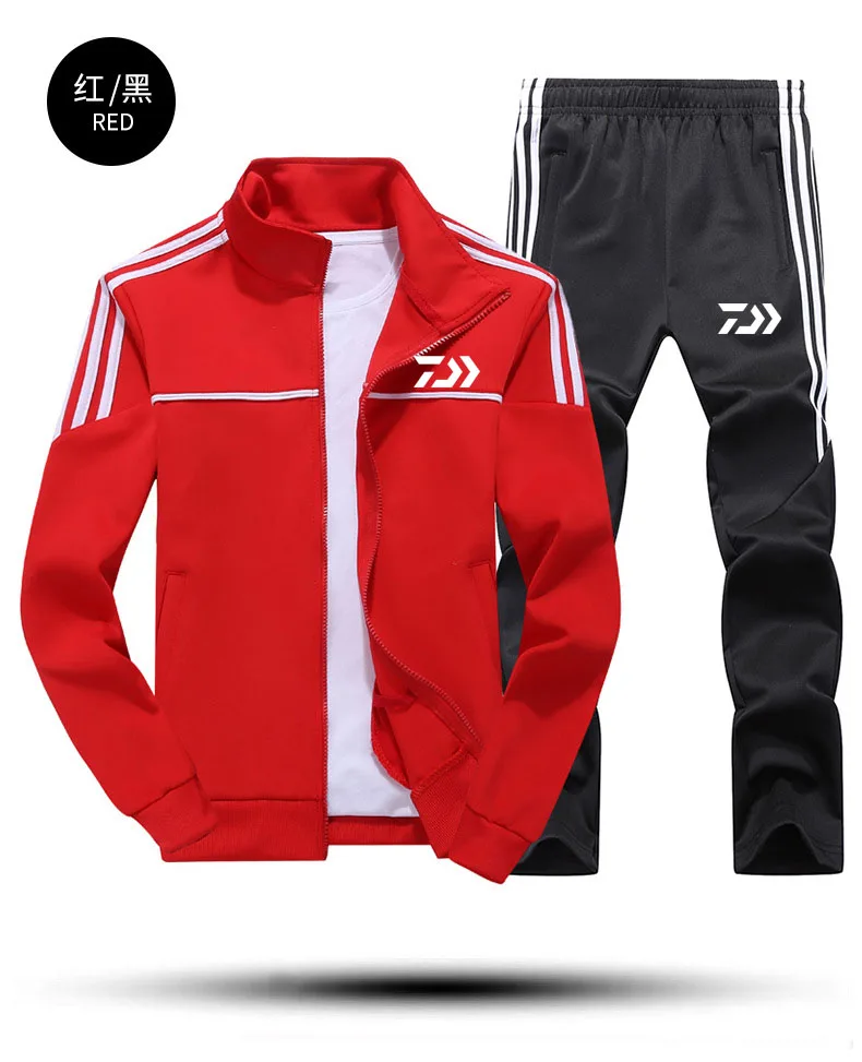 2019 New DAIWA Fishing Suits High Quality Outdoor Sport Men Shirts And Pants Spring Autumn Striped Clothing | Спорт и развлечения