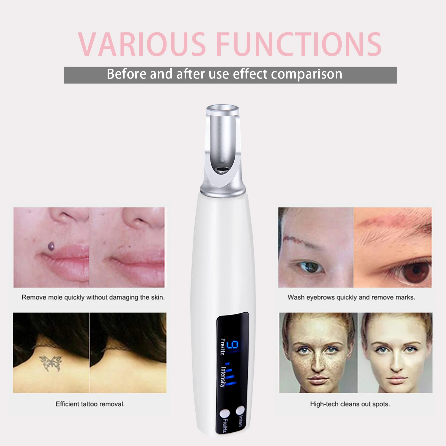 

Mini Laser Picosecond Pen Red/Blue Light Freckle Tattoo Scar Dark Spot Removal Dark Spot Remover Machine Skin Care Device Salon
