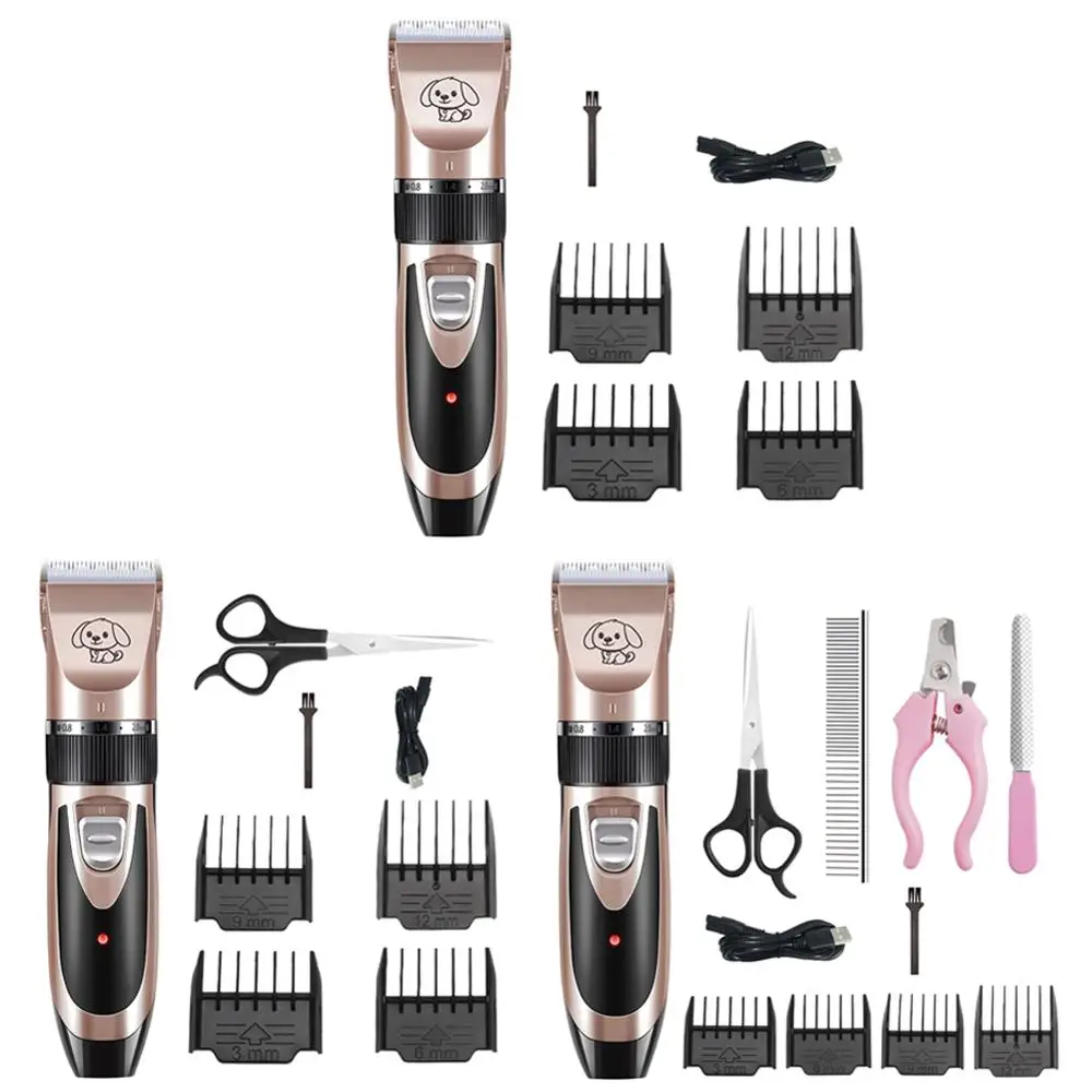 

Electrical Dog Hair Trimmer USB Charging Pet Hair Clipper Rechargeable Low-noise Cat Hair Remover Grooming Hair Cutter Machine