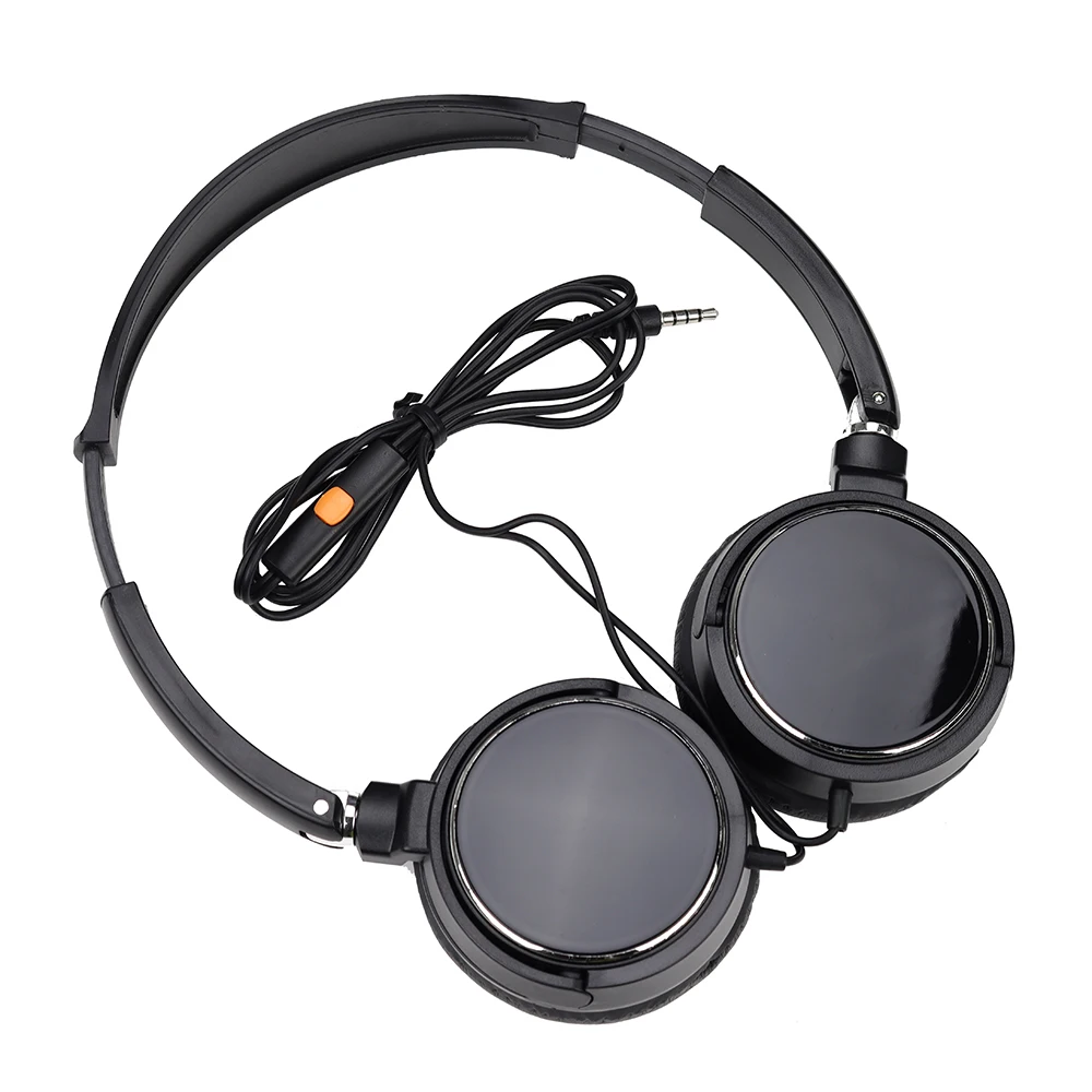 

Проводная игровая гарнитура, Складная портативная Hi-Fi гарнитура с разъемом 3,5 мм и микрофоном, подходит для ПК, смартфонов