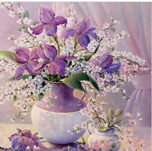 

Diy Diamond embroidery Cross stitch kit Diamond painting Lilacs 30*40cm 3d square drill Diamond mosaic full handiwork Needlework