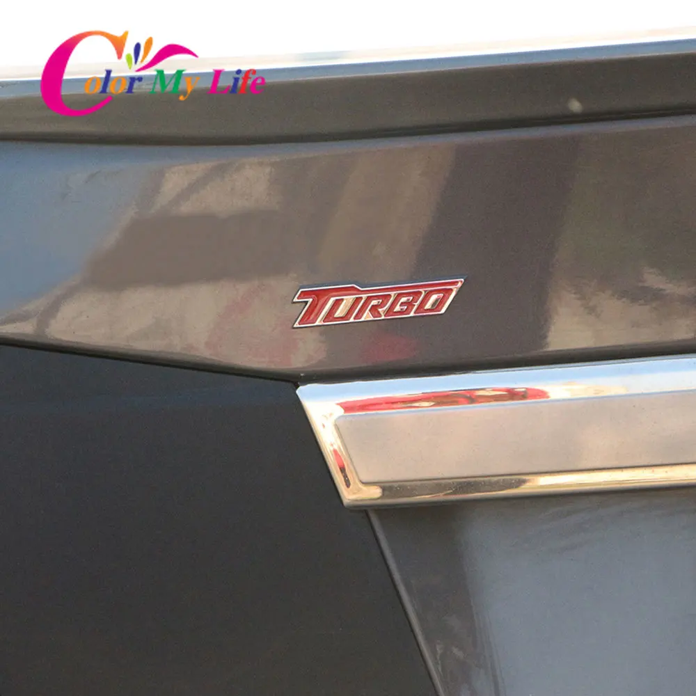 Цветной 3D металлический турбо суперchargeing хром эмблема переоборудования значок