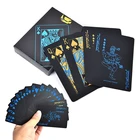 55 шт.набор, водонепроницаемые настольные покерные карты с узором долларов США