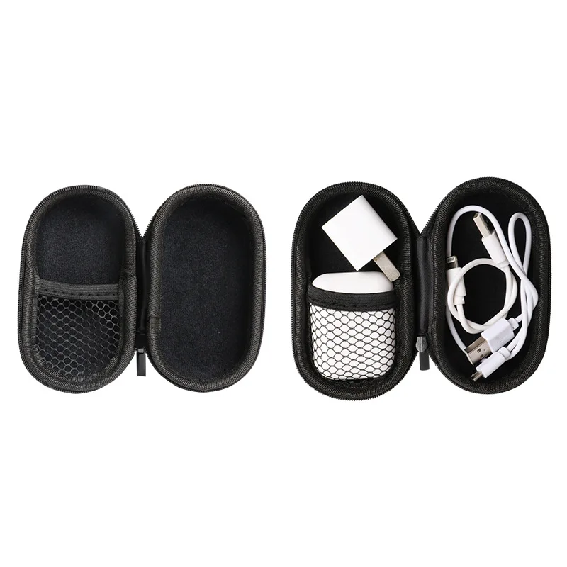 Сумка для гарнитуры посылка хранения наушников ударопрочный круглый чехол на