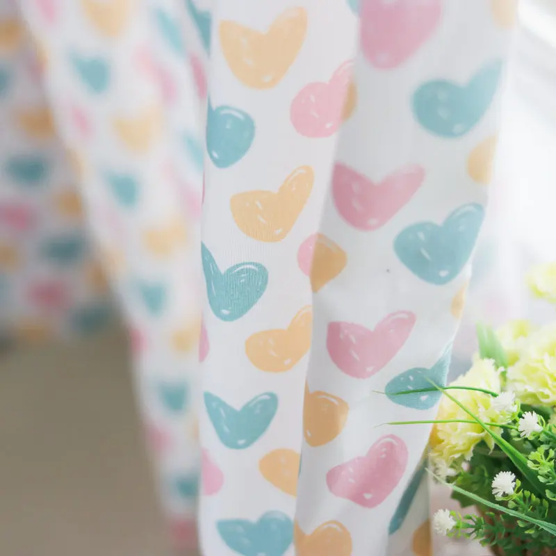 Занавеска Милая любовь для девочек тканевая драпировка с принтом детской