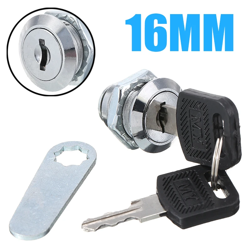 

Mini Cam Lock Security Door Cabinet Door Mailbox Cam Lock Tools With 2 Keys For Home Furniture Security Cylinder Locker Hardware