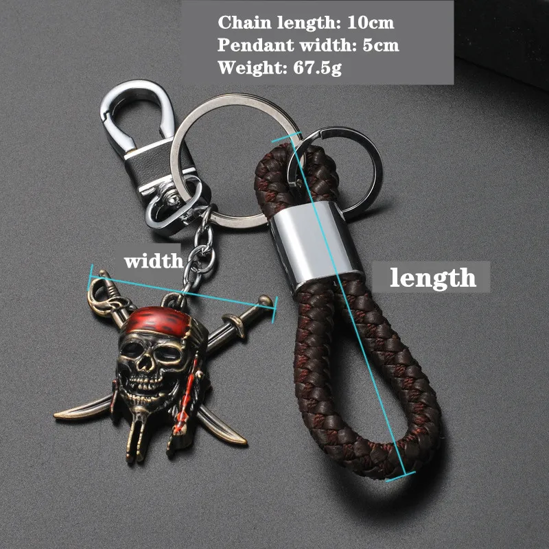 Ожерелье с подвеской в виде пиратов Карибского моря панк ожерелье и цепочкой для