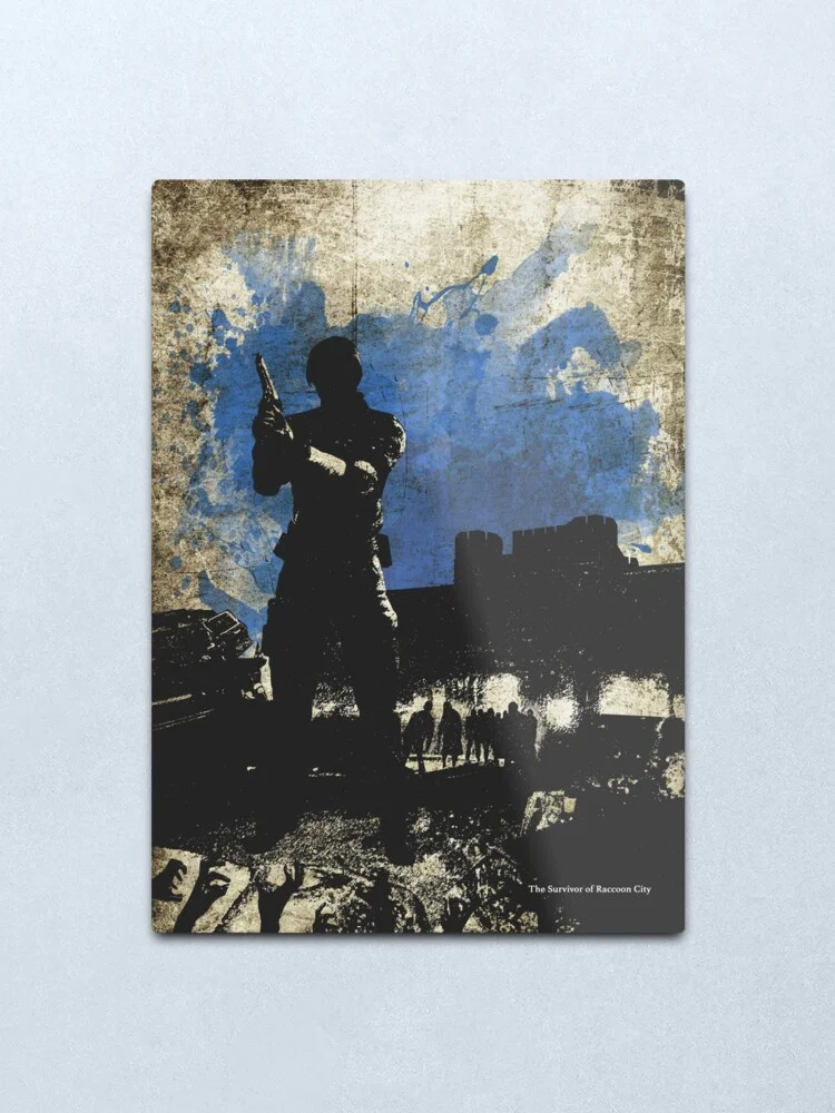 

Leon Kennedy Resi 2 Minimalist Art Metal Print Wall Art Home Wall Decor Tin Sign