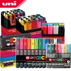 Набор маркеров UNI POSCA, Постер, рекламные граффити, маркеры, цветные яркие разноцветная ручка, цветные ручки, PC-1M PC-3M
